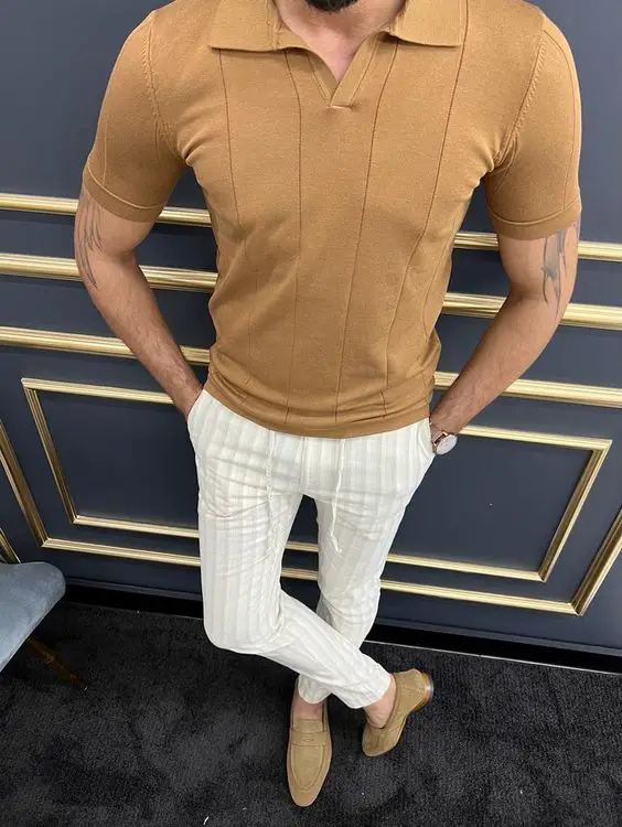 Smart Casual Cool: Men's Summer 2023 Polo Outfits for Fashionable and Relaxed Looks