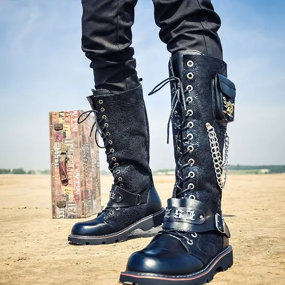 Step Up Your Style Game: 20 Trendy Men's Platform Boots 2023