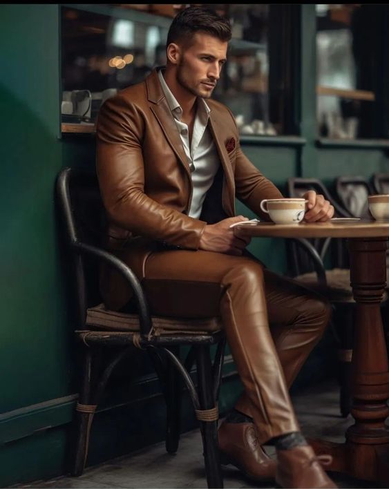 Embrace the Season in Style: Fall 2023 Leather Jeans for Men