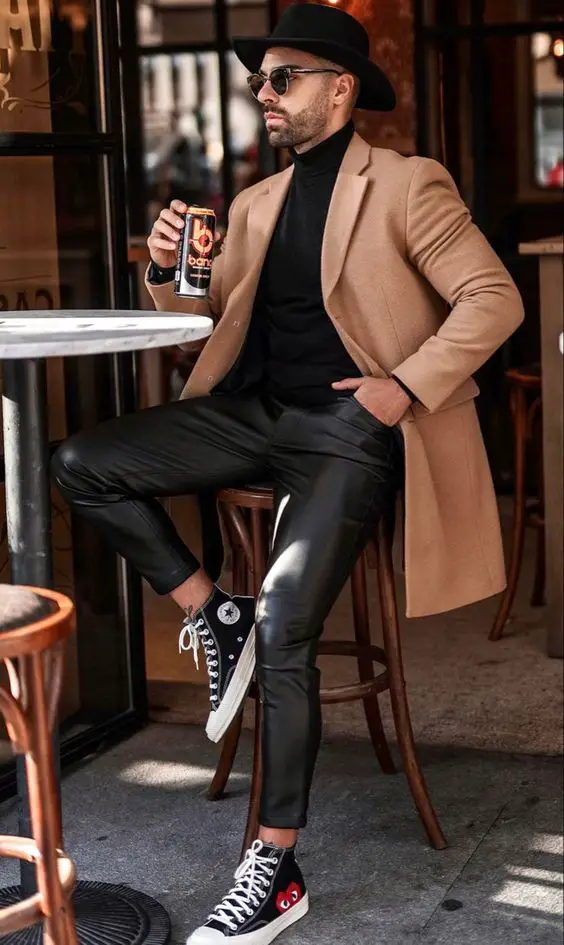 Embrace the Season in Style: Fall 2023 Leather Jeans for Men