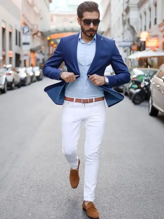 Men Outfit Blue 15 Ideas: Dress to Impress