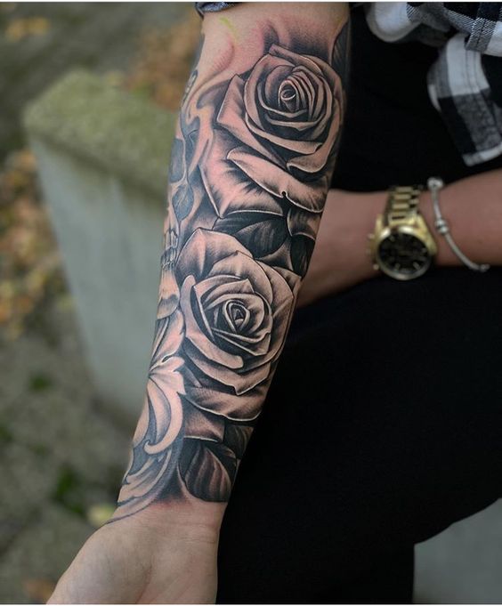Rose tattoo 20 ideas for men: Unlocking masculine symbolism and timeless elegance