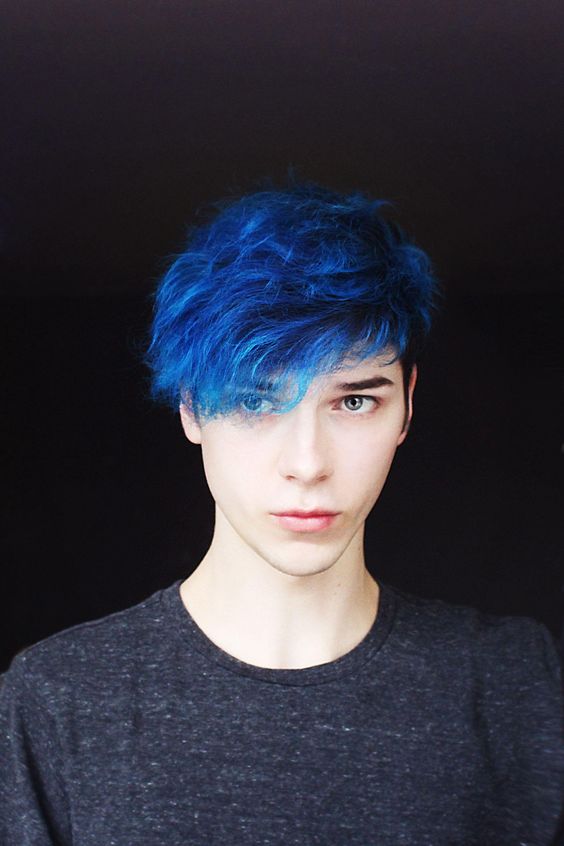 Effective Men's Hair Color Ideas: Embracing the Boldness of Blue