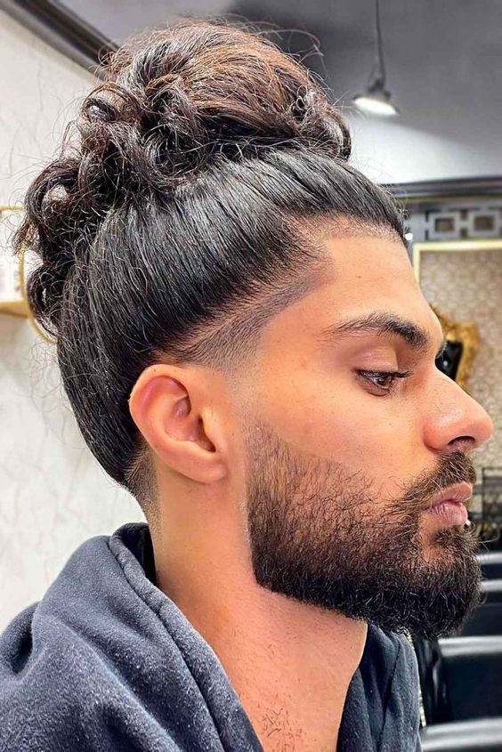 The Ultimate Guide to Trendy and Stylish Man Bun Hairstyles for Curly Hair 16 ideas