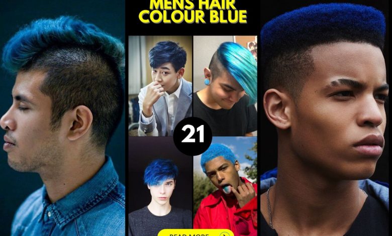 Effective Men S Hair Color Ideas Embracing The Boldness Of Blue Mens