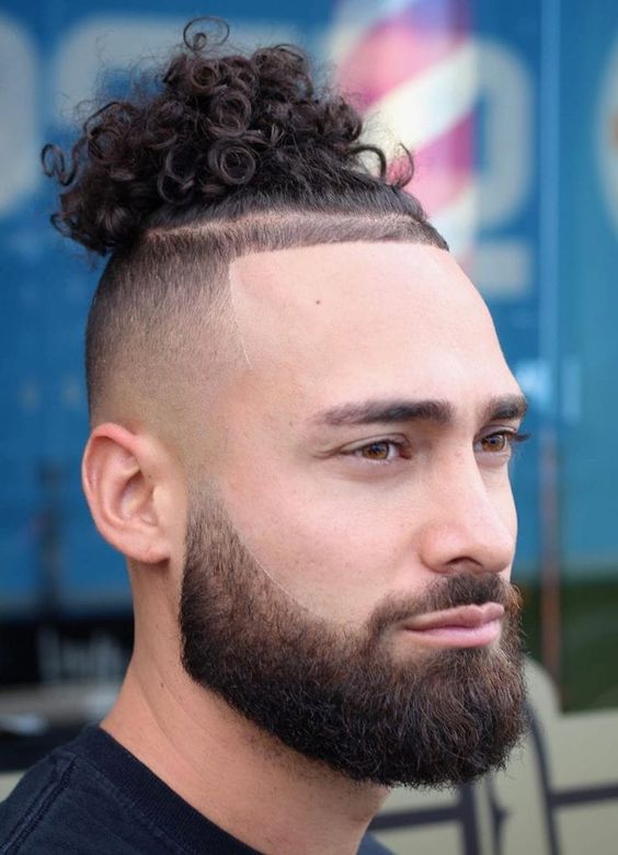The Ultimate Guide to Trendy and Stylish Man Bun Hairstyles for Curly Hair 16 ideas