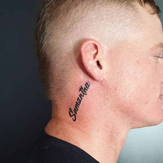 Spectacular men's tattoos behind the ear 16 ideas for a stylish statement