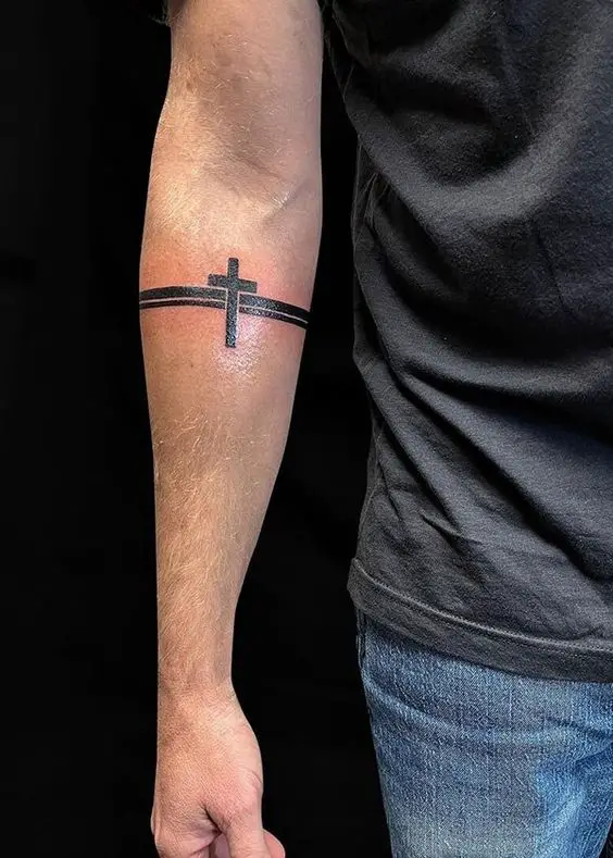 Men's cross tattoos 18 ideas: Symbolism and design