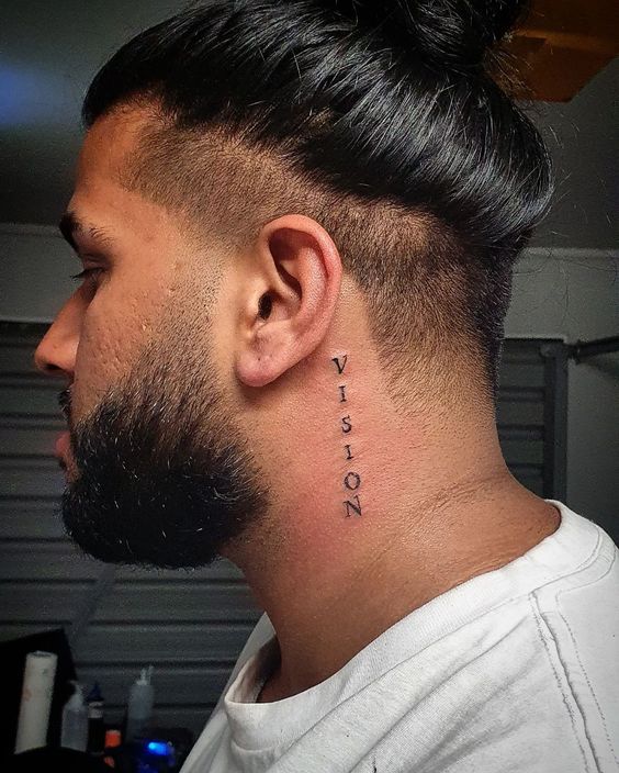 Spectacular men's tattoos behind the ear 16 ideas for a stylish statement