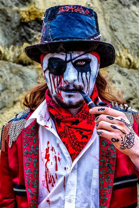 Men's Halloween makeup with beard 2023: Creative 15 ideas to stand out