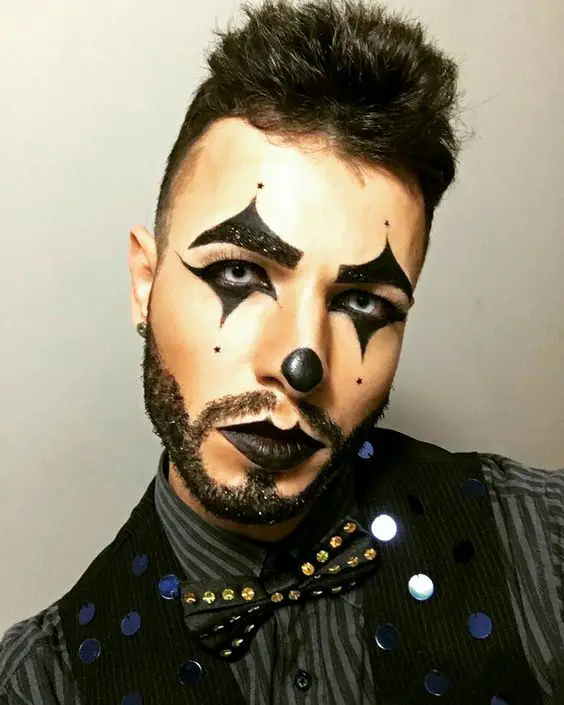 Halloween clown makeup for men - 2023 15 ideas