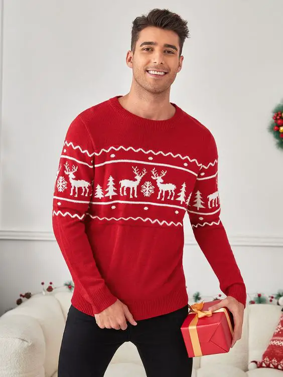 Red Christmas outfit 15 ideas for men in 2023