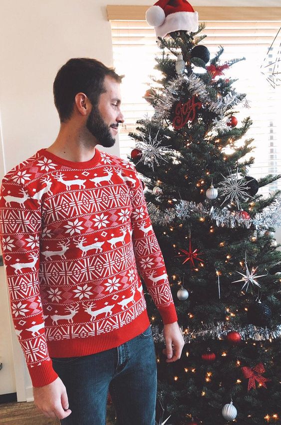 Red Christmas outfit 15 ideas for men in 2023