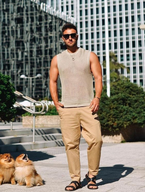 Men's outfit with sandals 15 ideas for 2024