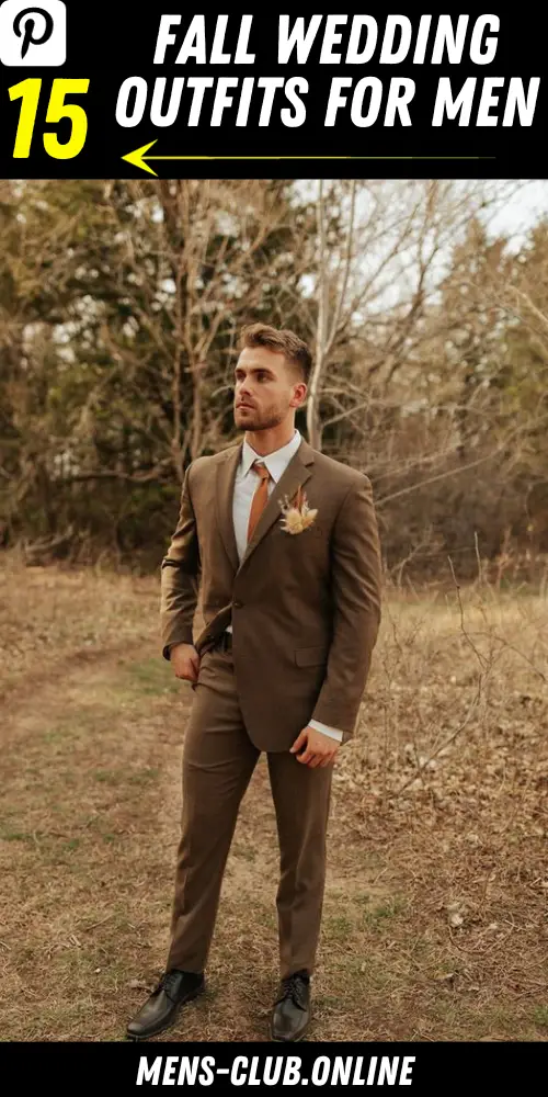 Fall wedding outfits for men 15 ideas: Step up your style this season