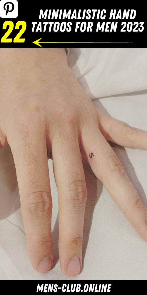 Minimalistic Hand Tattoos: Celebrating Style and Symbolism for Men 2023