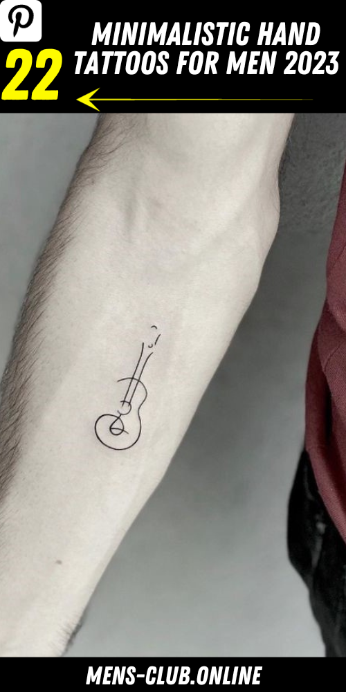 Minimalistic Hand Tattoos: Celebrating Style and Symbolism for Men 2023