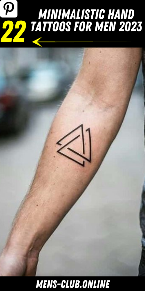 Minimalistic Hand Tattoos: Celebrating Style and Symbolism for Men 2023