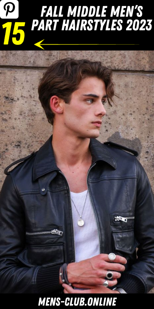 Stay on Point: Hottest Fall Middle Men's Part Hairstyles 2023