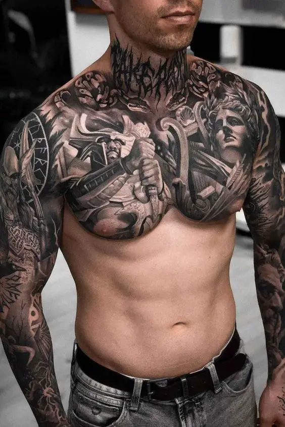 Bold 2024 tattoo trends for chubby men 15 ideas