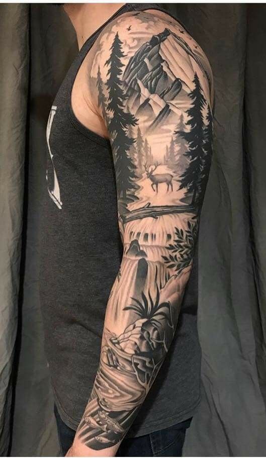 Men's full sleeve tattoos: best designs 2024 15 ideas