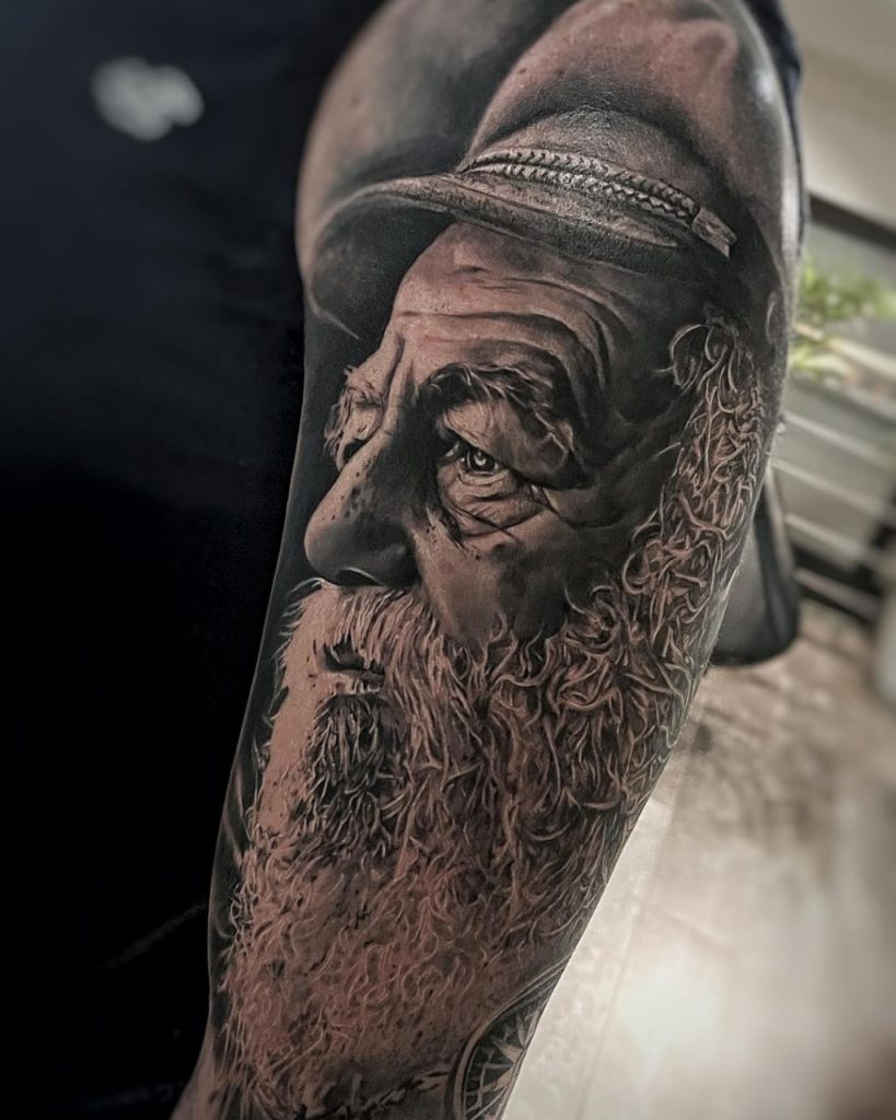 Expressive old man tattoos: 2024's timeless art 15 ideas