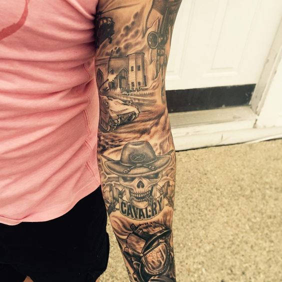 Men's full sleeve tattoos: best designs 2024 15 ideas