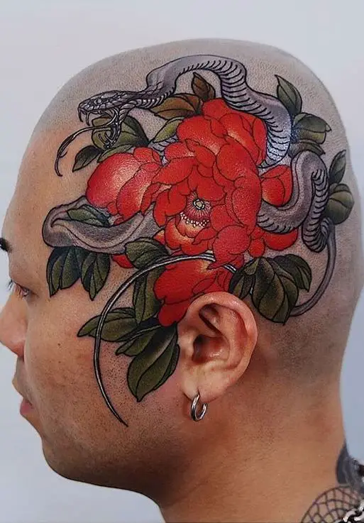Bold full head tattoos for men in 2024 15 ideas