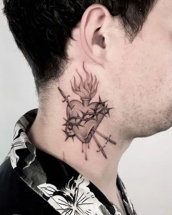Explore the best men's neck tattoos 2024 15 ideas