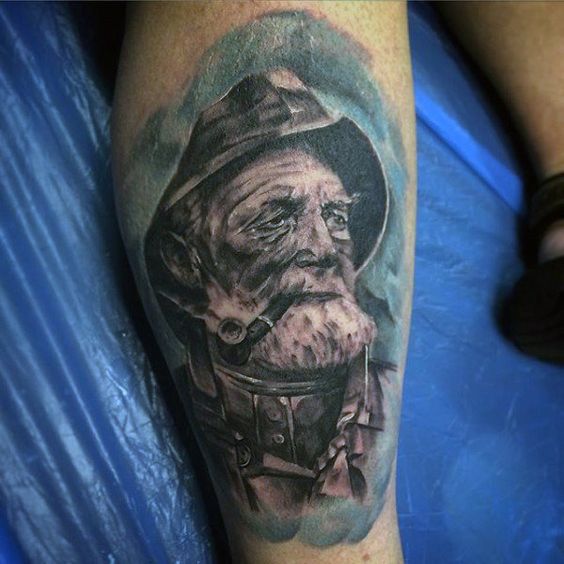 Expressive old man tattoos: 2024's timeless art 15 ideas