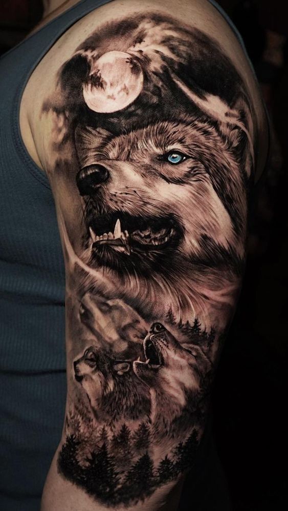 Wolf Tattoos 2024: Bold ink for the modern man 18 ideas