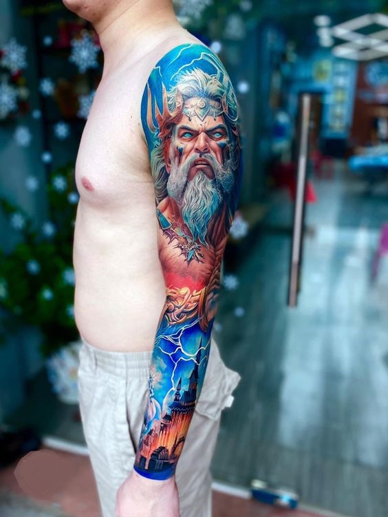 Men's full sleeve tattoos: best designs 2024 15 ideas