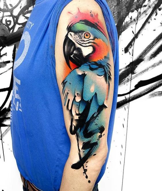 Best color men's tattoos designs and trends 2024 17 ideas