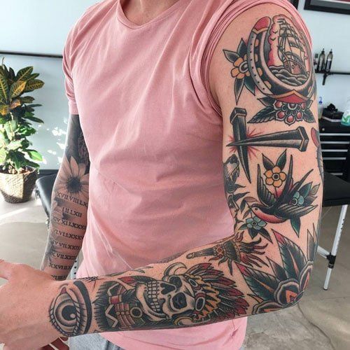 Men's full sleeve tattoos: best designs 2024 15 ideas