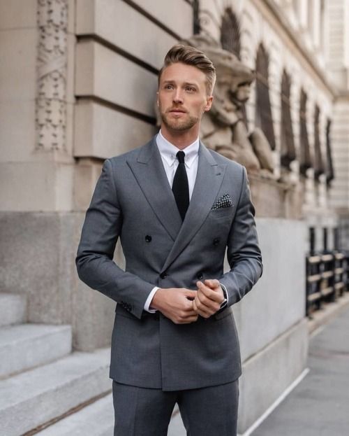 Enhance your style with men's gray suits 15 ideas
