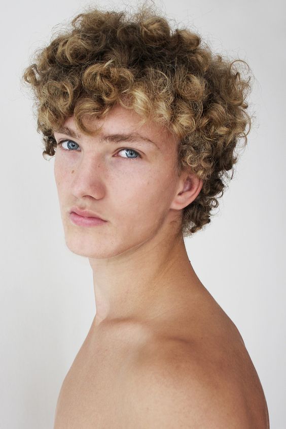Men's curly blonde hair: a guide to styling and highlighting 16 ideas