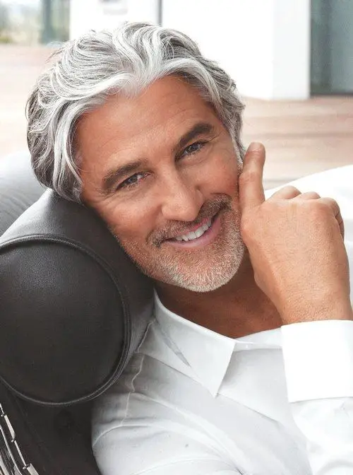 Embodying silver: hairstyles for stylish men over 50 15 ideas