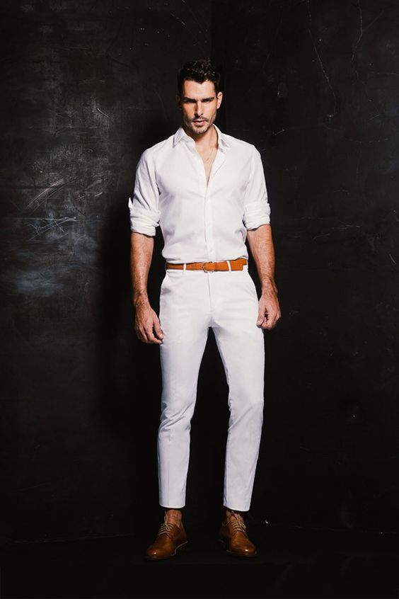 White outfit inspiration for the modern man 15 ideas