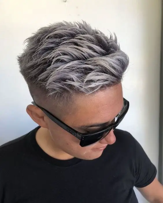 Silver Shades: Styles and haircuts for gray hair for men 15 ideas