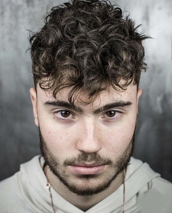Curly bangs styling guide: Modern men's hairstyles 2024 16 ideas
