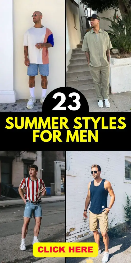 The latest men's summer looks: From beach to street chic 23 ideas