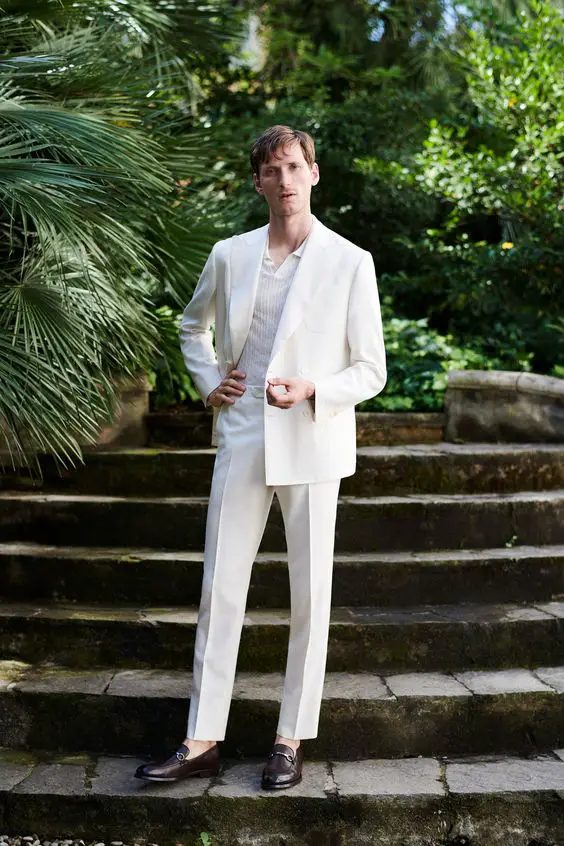 Inspiration for the modern man in an all-white outfit 23 ideas