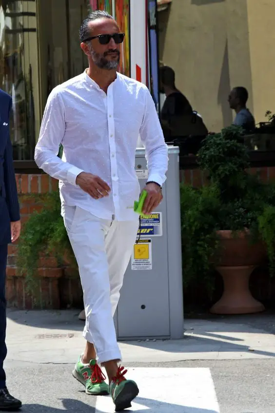 Inspiration for the modern man in an all-white outfit 23 ideas