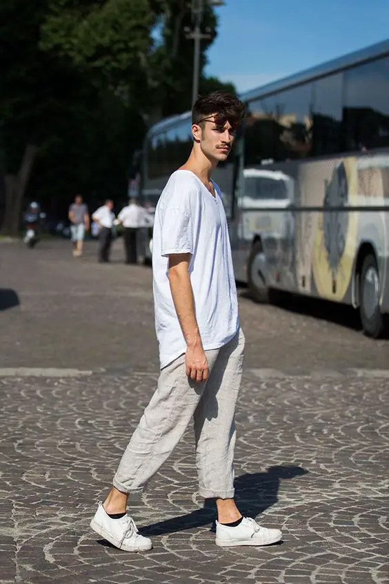 Inspiration for the modern man in an all-white outfit 23 ideas