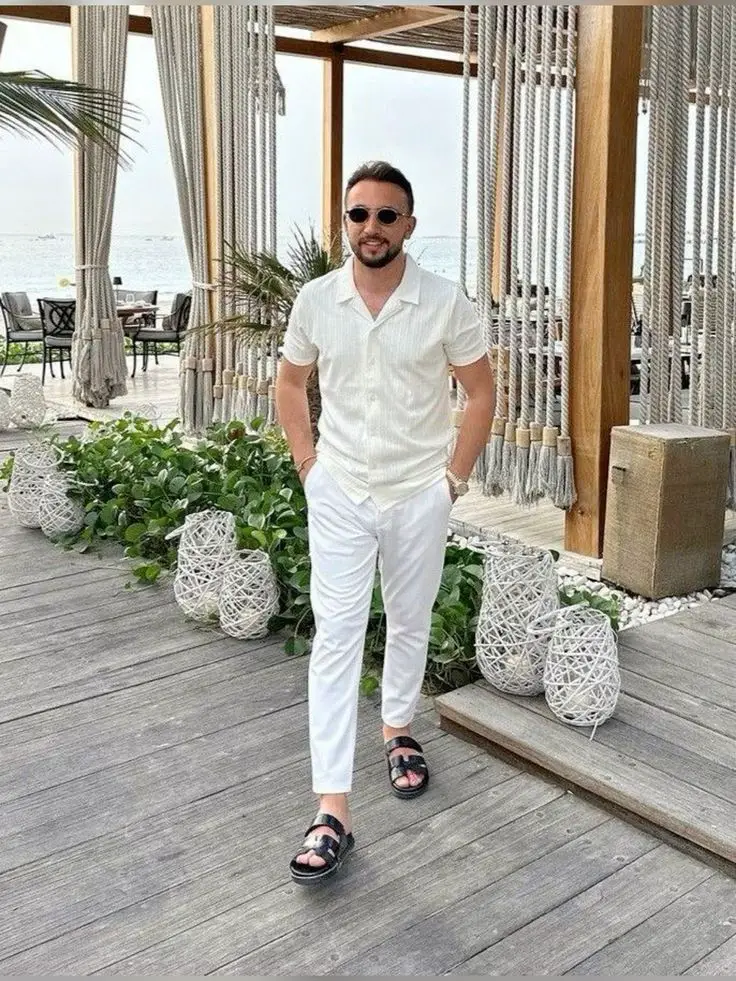 Inspiration for the modern man in an all-white outfit 23 ideas