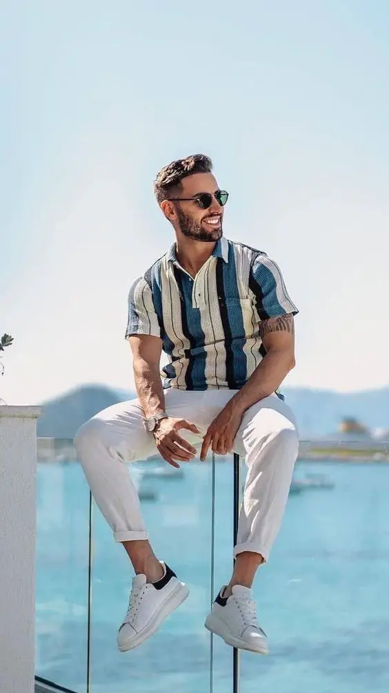 The latest men's summer looks: From beach to street chic 23 ideas