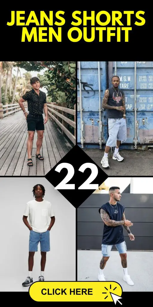Stylish men's denim shorts 22 ideas: Casual and streetwear