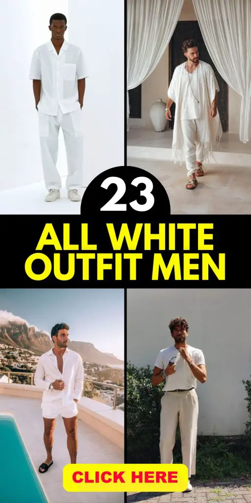 Inspiration for the modern man in an all-white outfit 23 ideas