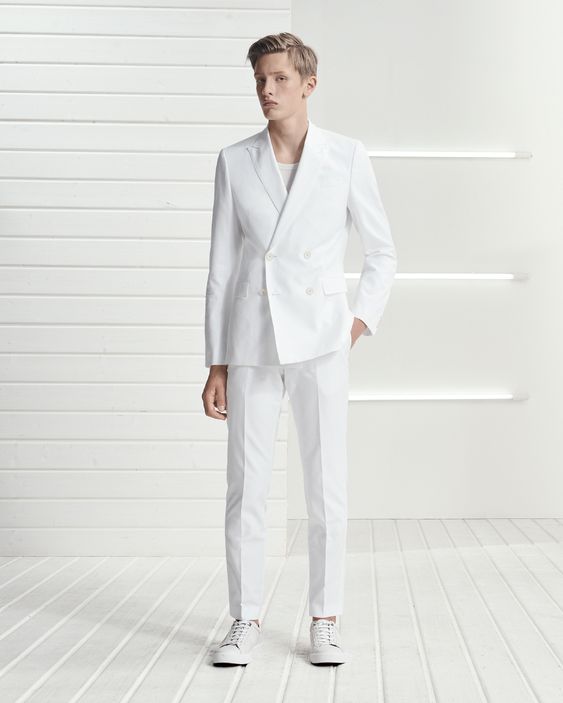 Inspiration for the modern man in an all-white outfit 23 ideas