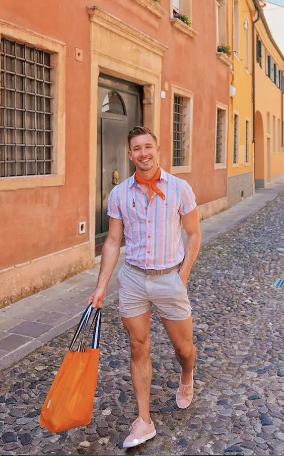Basic men's holiday outfits - from beach to city style 23 ideas